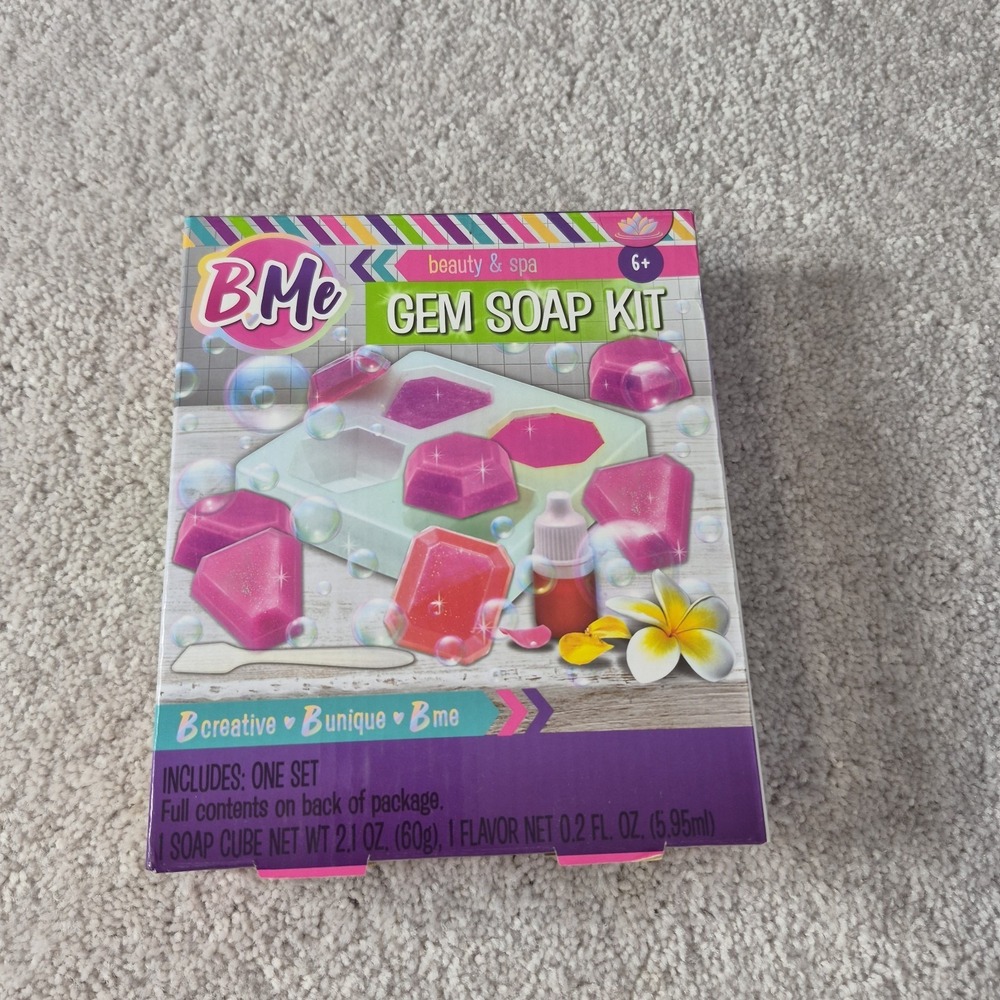 BMe Gem Soap Kit Age 6+ Beauty & Spa Make Your Own Soap Crafting For Kids New
